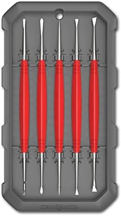 Real Avid Stainless Steel Gun Cleaning Picks for Firearm Cleaning and Maintenance - Set of 5 | 10 Different Tip Shapes for Gun Cleaning | Ergonomic Handle For Superior Control and Easy Carbon Cleaning