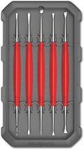 Real Avid Stainless Steel Gun Cleaning Picks for Firearm Cleaning and Maintenance - Set of 5 | 10 Different Tip Shapes for Gun Cleaning | Ergonomic Handle For Superior Control and Easy Carbon Cleaning