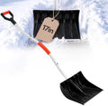 VEVOR Snow Shovel for Driveway 17" Wide Plastic Shovel with D-Grip Handle