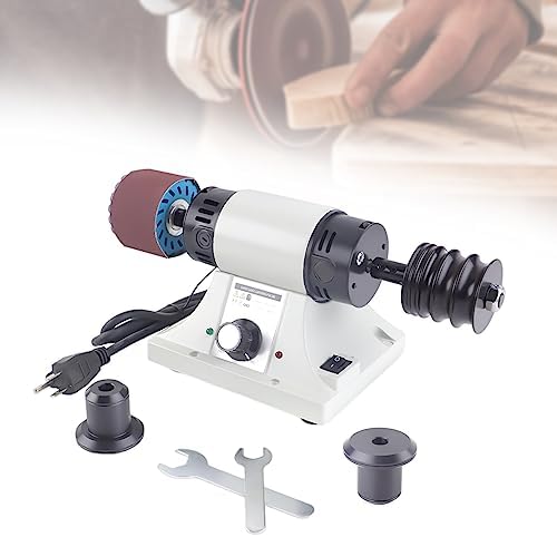 Leather Polishing Burnishing Machine, 8000RPM Leather Edge Grinding Machine, Adjustable Rosewood Grinding Head Sander Buffing Motor (US Stock)