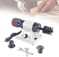 Leather Polishing Burnishing Machine, 8000RPM Leather Edge Grinding Machine, Adjustable Rosewood Grinding Head Sander Buffing Motor (US Stock)