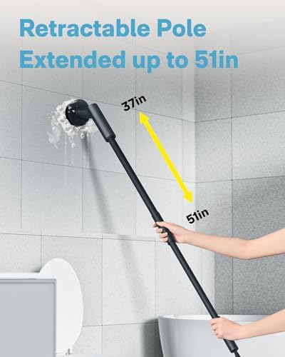 HOTO IPX7 Full Body Waterproof Electric Spin Scrubber, Shower Scrubber with 6 Brush Heads Bundle with 3 Pcs Replacement Pads