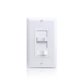 ECOELER Dimmer Switch, Single Pole/3-Way LED Rocker Dimmer Light Switch for 150W LED/CFL and 600W Halogen/Incandescent Bulbs, Wall Plate Included, ETL Listed, White