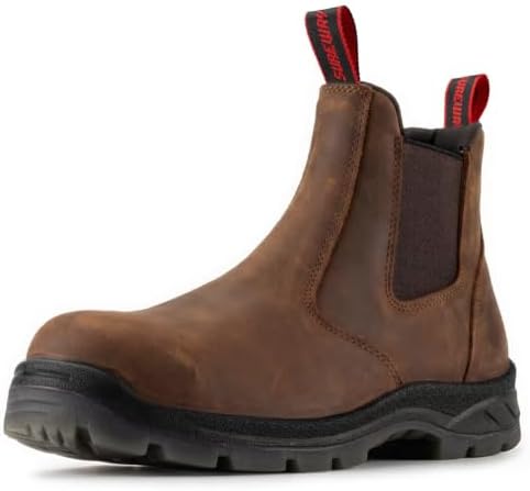 SUREWAY Men's Slip On Fire & Safety Work Boots Composite/Soft Toe