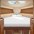 JS Sanders Collection 4PC Boat Sheet Set Universal V Berth, White