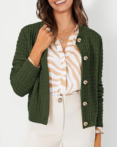 PRETTYGARDEN Women's Fall Lightweight Cardigan Sweaters