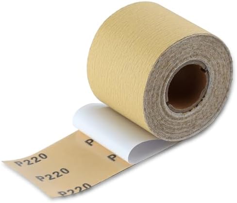 SPEEDWOX 220 Grit Sandpaper Roll Self Adhesive, 2-3/4"x10YD PSA for Wood