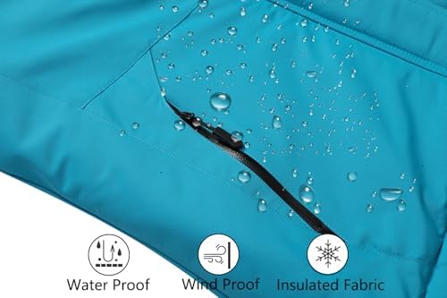 MOERDENG Women's Ski Jacket Warm Winter Coat Snowboarding Jacket