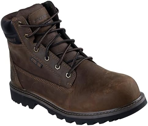 Skechers Men's Longrider 6 Inch Padded Collar Steel Toe