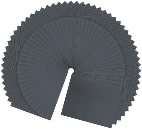 HARFINGTON 100pcs Sandpaper 600 Grit 9 x 11 Inch Waterproof Backing Silicon Carbide Abrasive Wet Dry Sanding Sheets for Wood Finishing, Metal Sanding, Automotive Polishing