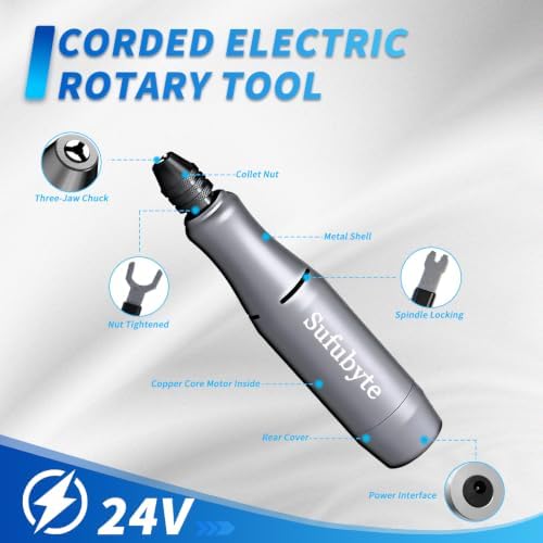 Mini Rotary Tool Kit with Copper Core Motor & 68 Accessories