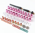 59pcs TIG Accessories Kit, Alumina Nozzle Glass Cup for WP-17 Torch