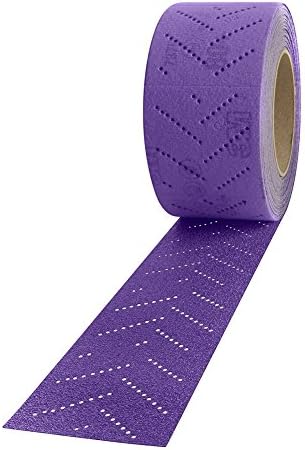 3M 30703 Hookit 334U Purple 70 mm x 12 m P400 Grit Clean Sanding Sheet Roll