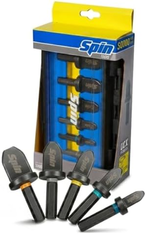 SPIN S5000 5-Piece Drill Bit Swaging Tool Set 1/4, 3/8, 1/2, 5/8, 3/4-Inch