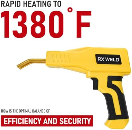 RX WELD 2-in-1 Plastic Welder, 1000PCS Hot Stapler Repair Kit