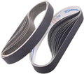 Taokyid 1-1/8 x 21 Inch Sanding Belts 120 240 400 600 800 1000 Grit 18 Pcs
