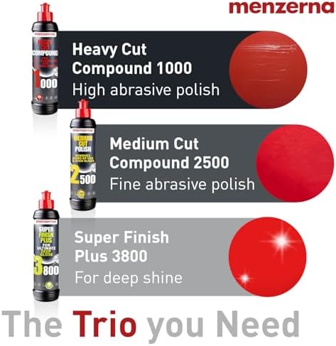 menzerna Polishing Set 8 oz I HCC1000, MCC2500 I 3800 I 3-Step System
