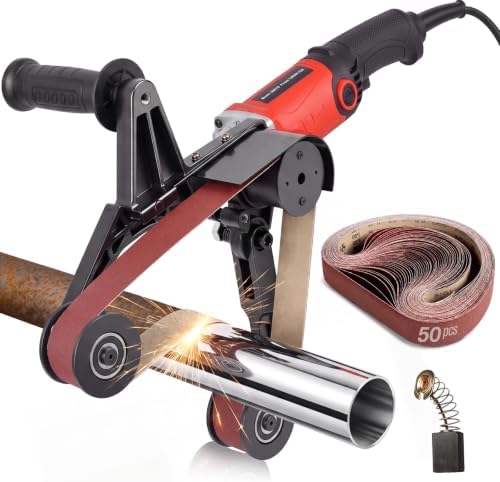 Pipe Tube Polisher Sander, 110V 800W Pipe Belt Sander
