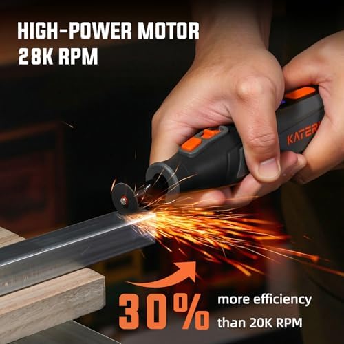Katerk Cordless Rotary Tool Kit with 70 Pieces Accessories for Beginner