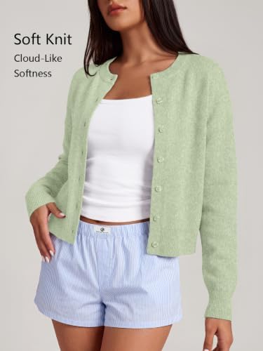 Trendy Queen Cropped Cardigan Sweaters for Women Fall Fashion Clothes 2026