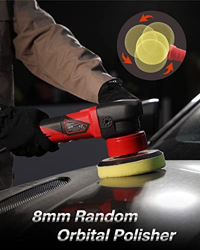 AVID POWER 5"/6" Dual Action DA Polisher Kit 6-Speed Random Orbital Buffer