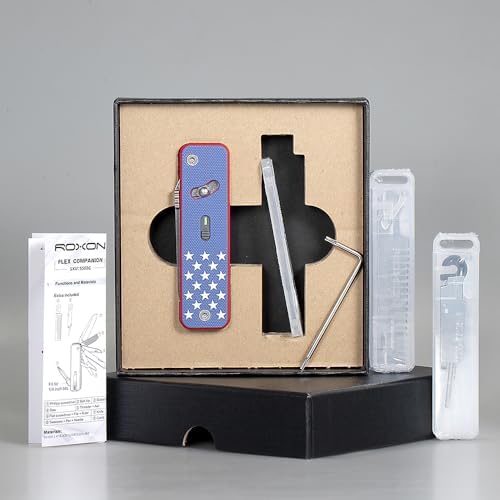 ROXON S503G Flex Companion Tool Modular Design Pocket Tool (US Flag)
