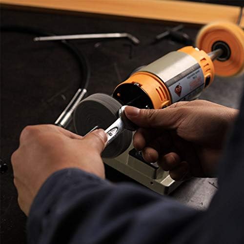 Adjustable Speed Polishing Machine, Multi-Function Bench Lathe Polisher, Bench Grinder, Polishing Machine Used For Jewelry Making, Woodcrafting, Dental, Manual DIY.