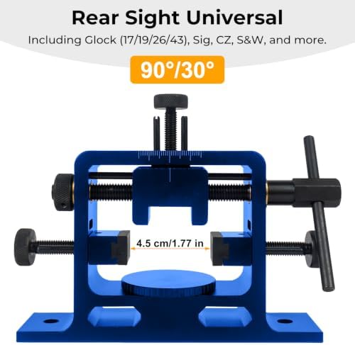 Heavy Duty Universal Sight Pusher Tool, Glock Sight Tool for Removing and Adjusting Front and Rear Sights on Glocks 19/43
