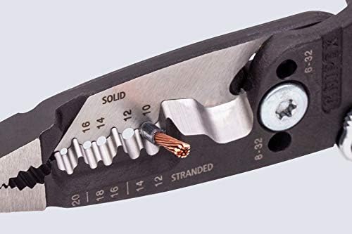KNIPEX Tools 13 72 8 Forged Wire Stripper,8-Inch,(Pack of 2)