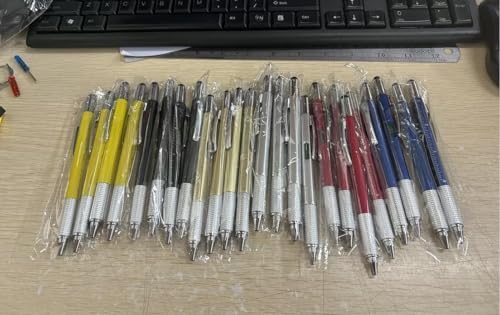 72 Pcs Mini Screwdriver Tape Keychain Set Multitool Pen Card Father's Gifts Bulk Mini Tool Set for Adult Men Dad (Multicolor)