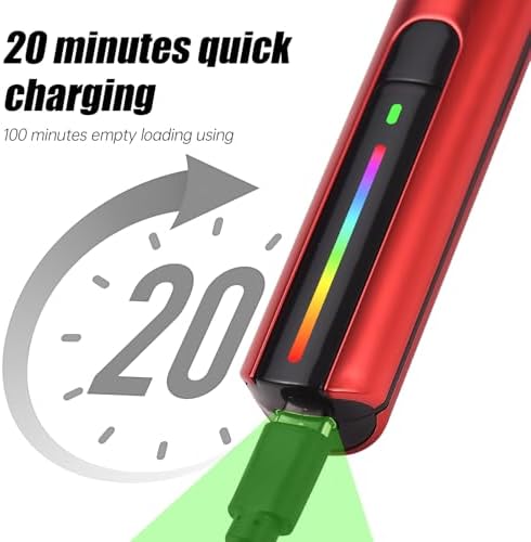 Reciprocating Detail Sander with 8pcs Sanding Head 3 Speed Adjustable Colorful Cordless USB Charging Electric Pen Sander with 12 Sheet Self-Adhesive Sandpaper and Storage Box