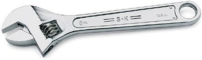 SK Tools USA 4" Adjustable Chrome Wrench, 1/2" Jaw Capacity | 8004