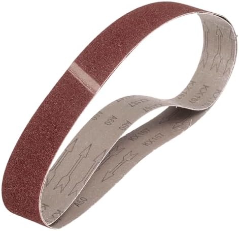 HARFINGTON 1 x 42 Inch Sanding Belts, 2 Pcs 60 Grits Aluminum Oxide Abrasive Belt Sander File Belt for Woodworking, Metal Polishing, Knife Sharpener