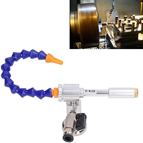 Diydeg Cold Air Dry Cooling Gun, 7 Bar 520Btu Cold Air Gun with Flexible Tube, Aluminum Alloy Dry Cooling Airflow Machine for Milling Drill, Welding (08 Miniature + Magnetic Base)