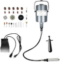 TOAUTO Flex Shaft Grinder, 380W 23000 RPM Multifunctional Rotary Tool, Hanging Grinding Machine with Accessory Kit, Foot Pedal for Carving, Buffing, Drilling, and Polishing