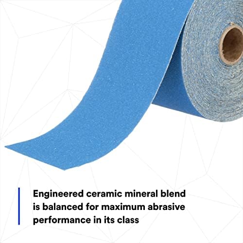 3M Stikit Blue Abrasive Sheet Roll, 36217, 80+ Grade, 2-3/4 in x 20 yd