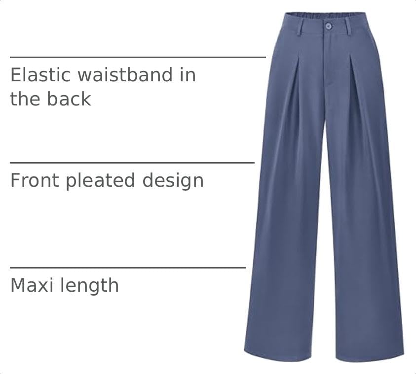 BTFBM Fall High Waisted Business Casual Palazzo Pants for Women Dressy 2026