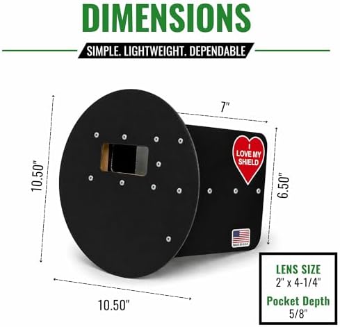 Black Pancake Welding Hood Right Handed, 2" x 4-1/4" Lens Welding Shield, ANSI Z87.1, Lightweight Low Profile Welding Hood