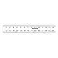 Starrett Straight Edge Aluminum Rule - Ideal for Schools, Shops, Metal and Wood Workers - 72" Length, 2" Width, .125" Thickness, 1/8", 1/16" English - ASE-72
