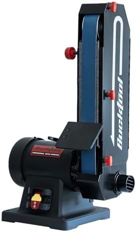 BUCKTOOL 2x48" Belt Sander for Knife Making and Metal,1HP,7A,4500FPM