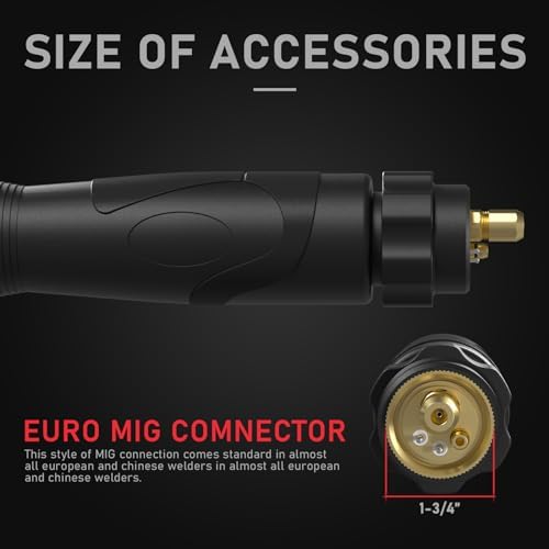 YESWELDER 15 ft 250A MIG Welding Gun Euro connection