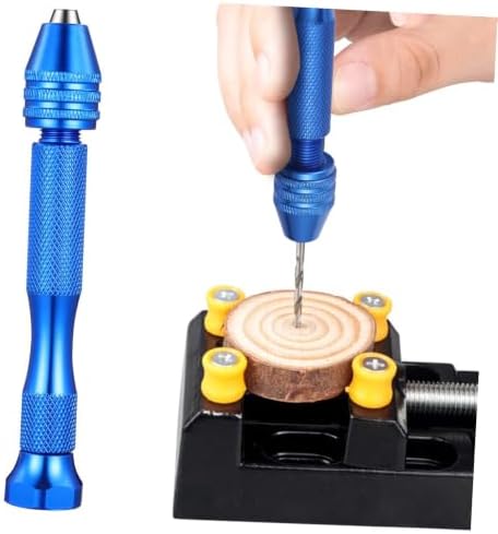 HOMSFOU 152pcs Mini Precision Pin Vise Hand Drill Set for Woodworking and Projects Includes Bits Chuck for Jewelry Making and Model Crafting