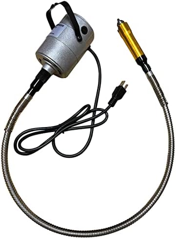 380W Flex Shaft Grinder Rotary Tool Electric Hanging Carver, Metalworking Jewelry Repair DIY Kit, Foot Pedal Control, Metal Flexible Shaft, with Spare Inner Shaft