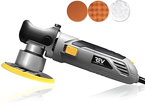 VViViD REV Random Orbit Buffer & Polisher, Paint-Safe, 2000-6400rpm, with 3 buffing cutting pads