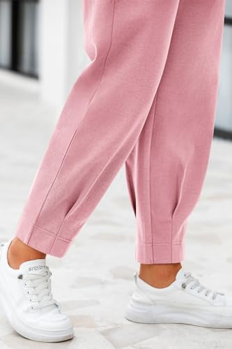 CFLONGE Womens Ankle Work Pants Trousers Casual Slacks