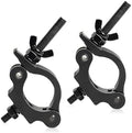 Black Clamps for Lights Stage Lighting Accessories（2pack), Lighting O Clamps, Quick Release Truss Clamp, 40mm-52mm Half Coupler Mounting Bracket, Stage Light Clamp