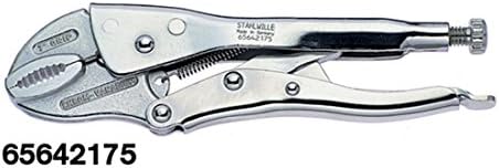 Stahlwille 65642145 145mm Self Grip Wrench with Forged Contoured Jaws, Quick Release Lever, and Wire Cutter, Chrome Vanadium, Nickel-Plated, Made in Germany