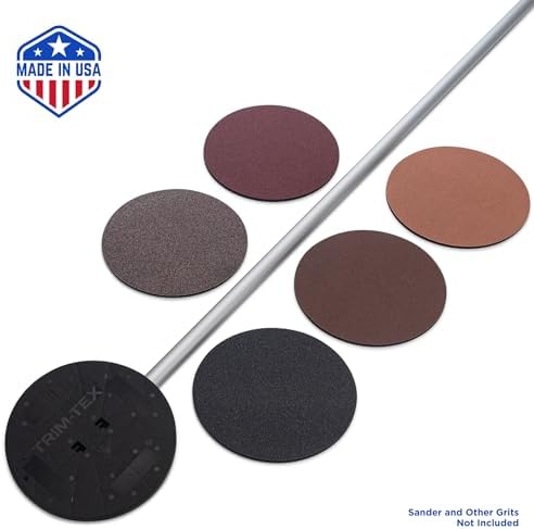 Trim-Tex Black Widow Web Spinner Sanding Pads | 580-FX: Extra Fine | 9" Diameter Round Sanding Discs for Round Pole Sander | Model [580FX] | Made in USA