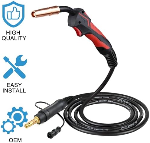 MIG Welding Gun Torch 250A 15ft Replacement for Lincoln Magnum 250L K533-7