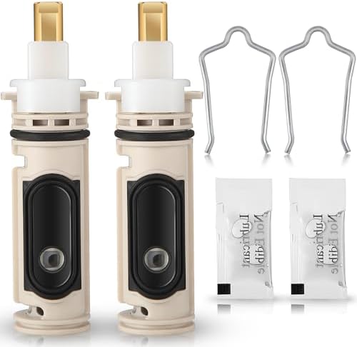 Enhon 2 Pack 1222 Replacement Cartridge Compatible with Moen with Puller, Tub Shower Cartridge Replacement Kit Compatible with Posi temp Faucet, Shower Repair Tool